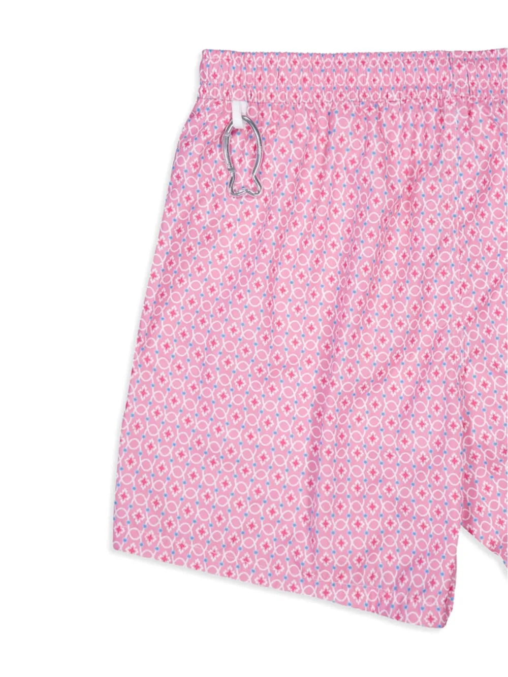 Fedeli patterned elastic-waistband swim trunks Roze