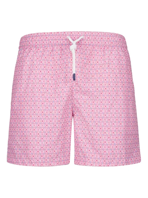 Short de bain à taille élastiquée - Fedeli - Modalova