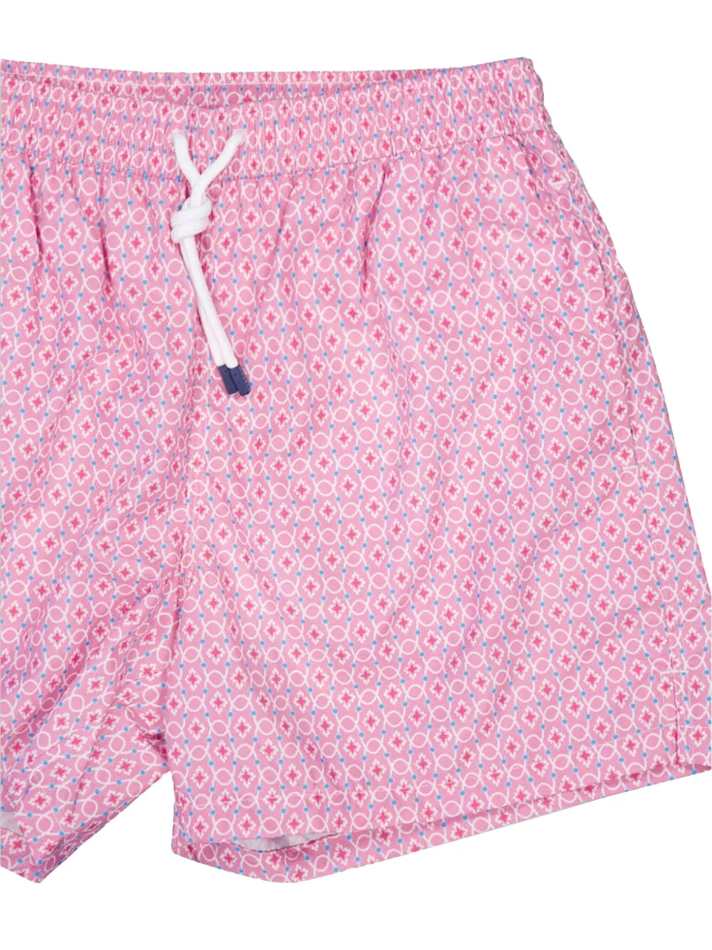 Fedeli patterned elastic-waistband swim trunks Roze