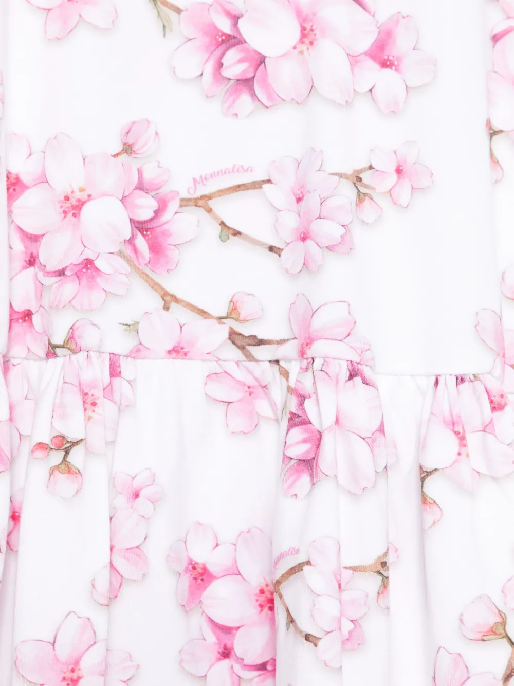 Monnalisa St. Peach jurk Wit