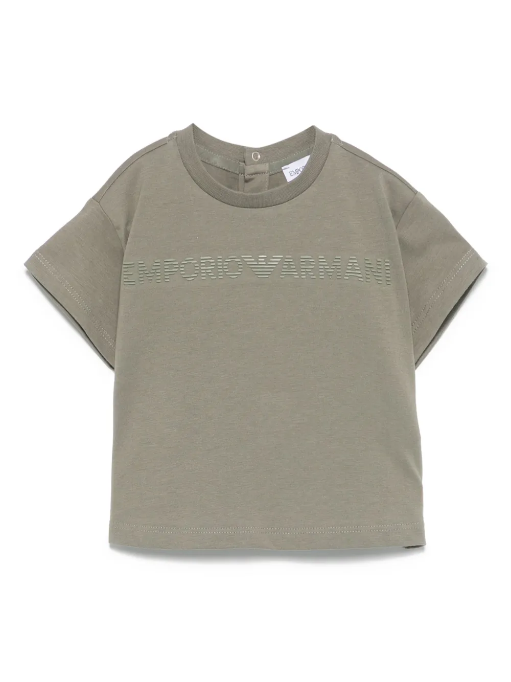 Emporio Ar i Kids Katoenen T-shirt Groen