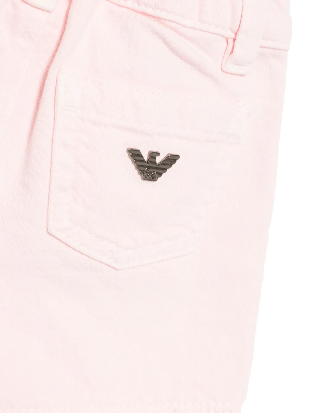 Emporio Armani Kids Jeans met franje detail Roze
