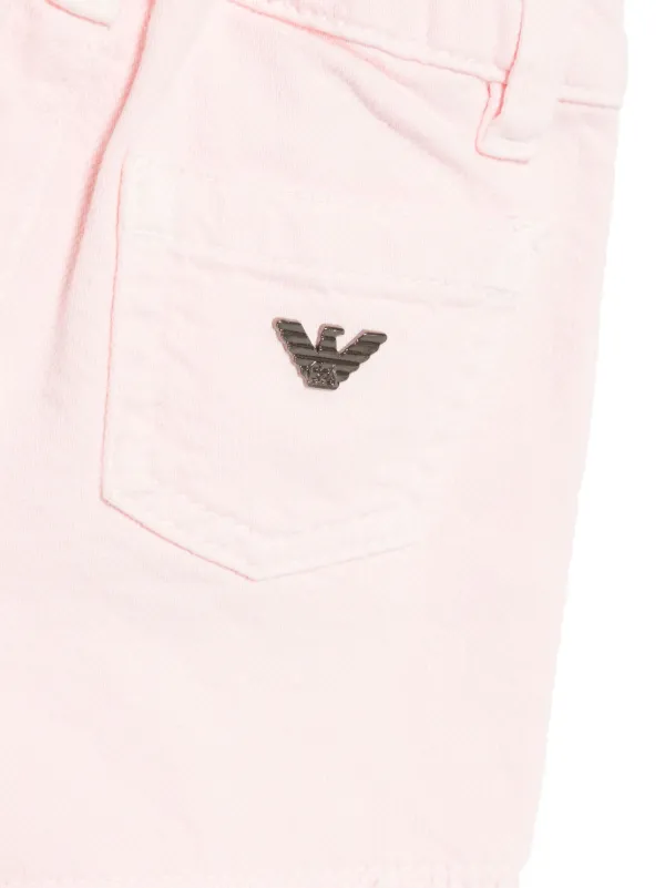 Emporio Armani Kids fringe-detailed Jeans | Pink | FARFETCH