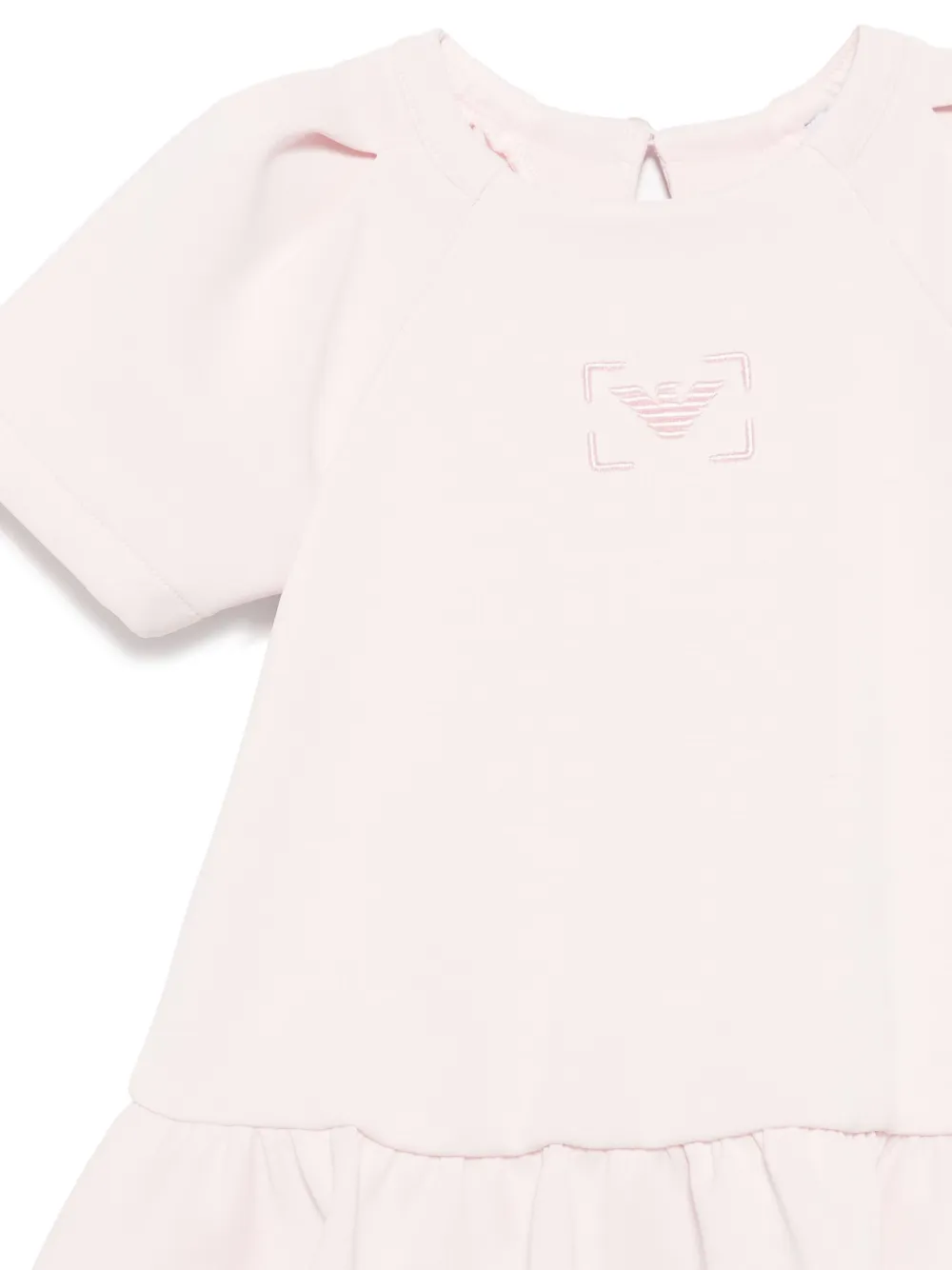 Emporio Armani Kids Jurk met geborduurd logo Roze