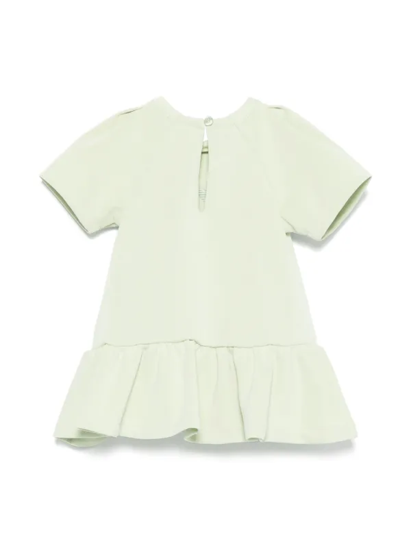 Emporio Armani Kids logo-embroidered Dress | Green | FARFETCH