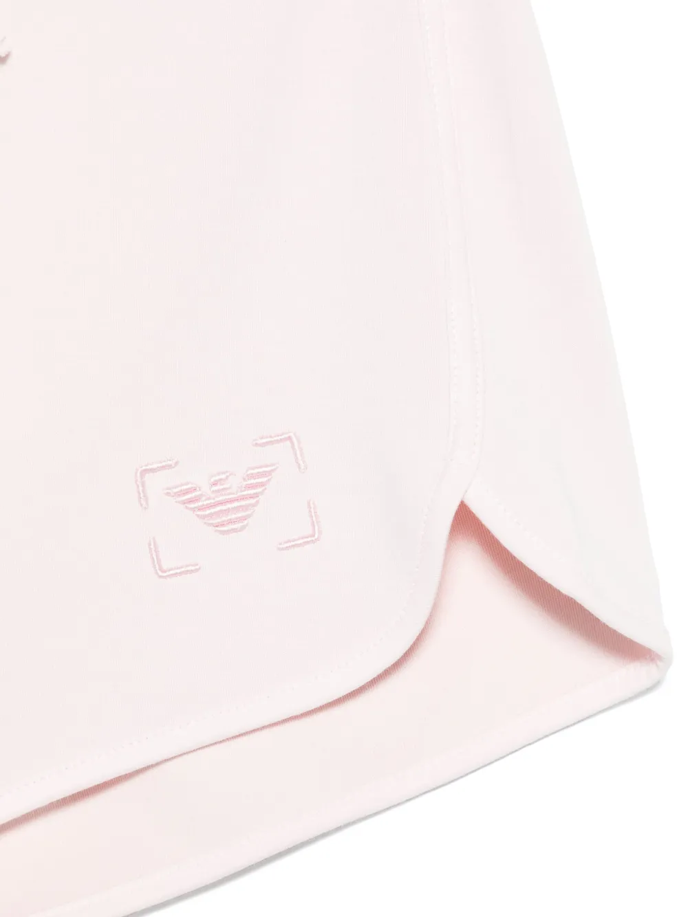 Emporio Armani Kids Shorts met logo-reliëf Roze