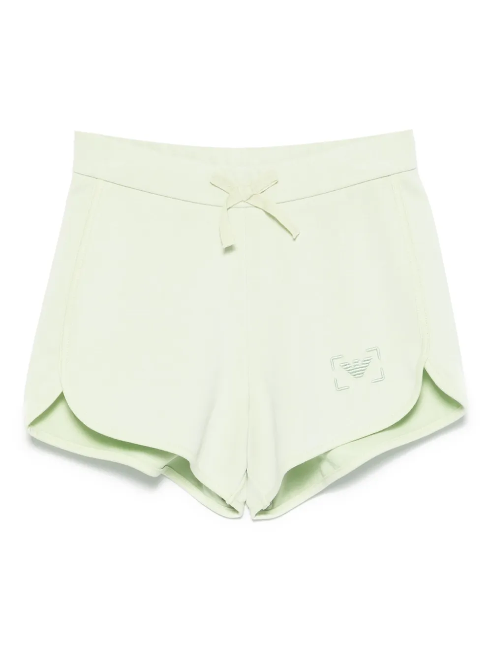 Emporio Ar i Kids Shorts met geborduurd logo Groen