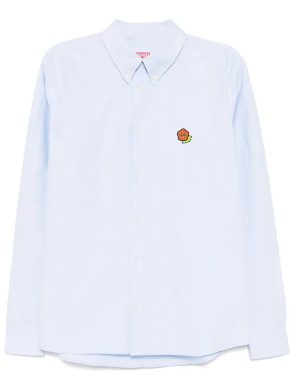 Kenzo Camisa Oxford | Azul | FARFETCH BR