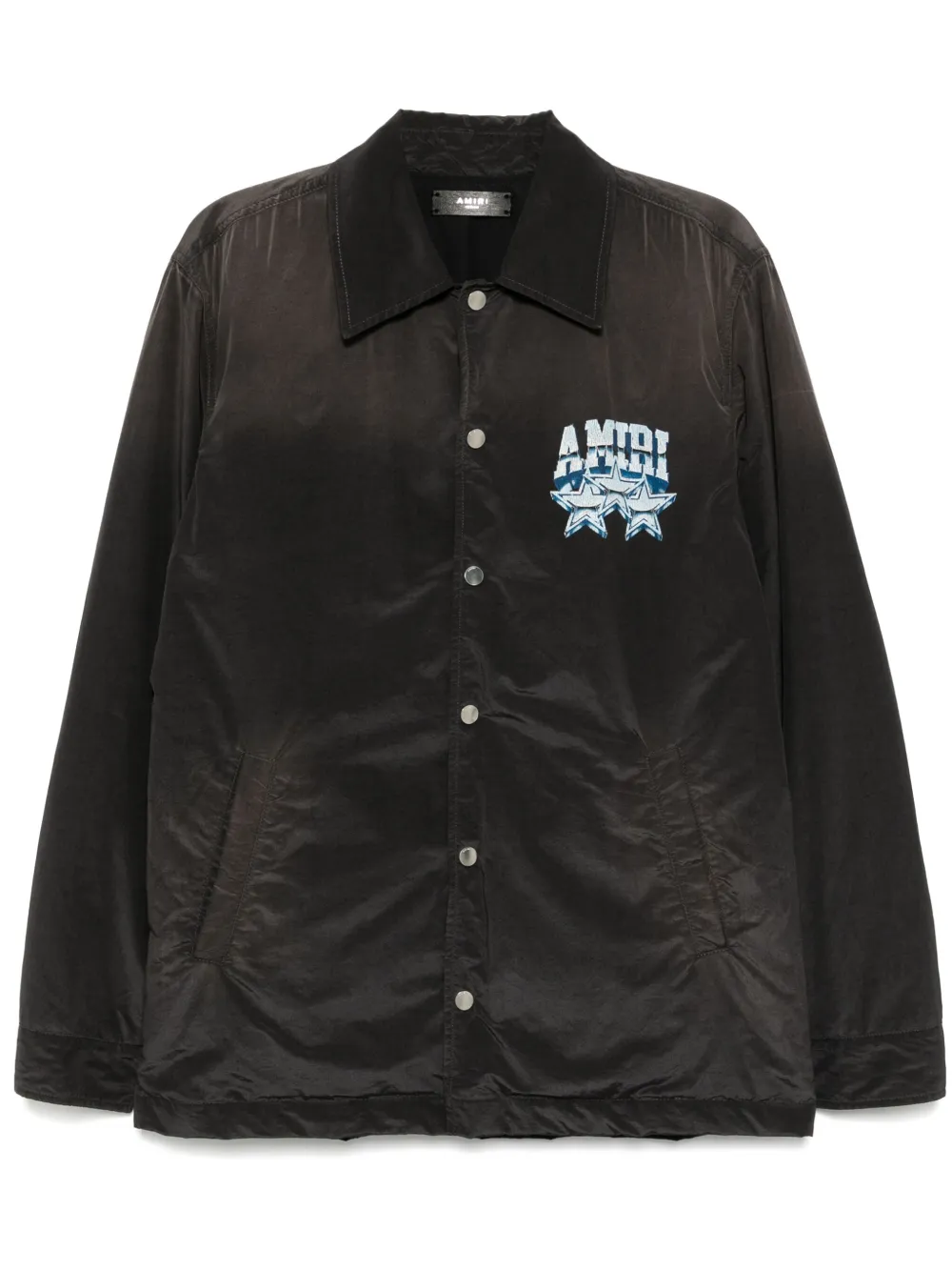 AMIRI logo-print shirt jacket | Black | Image 1
