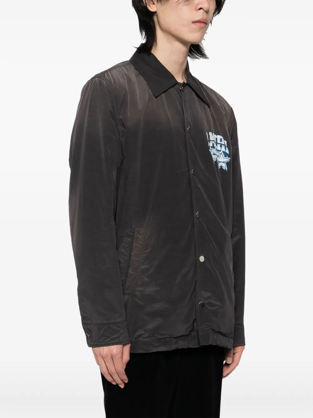 AMIRI Shirtjack met logoprint Zwart