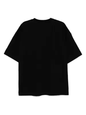 Tシャツ・カットソー JUUN.J Men Tops JC4742P045BLACK Black Juun.J logo-embroidered Cotton T-shirt | Black | FARFETCH