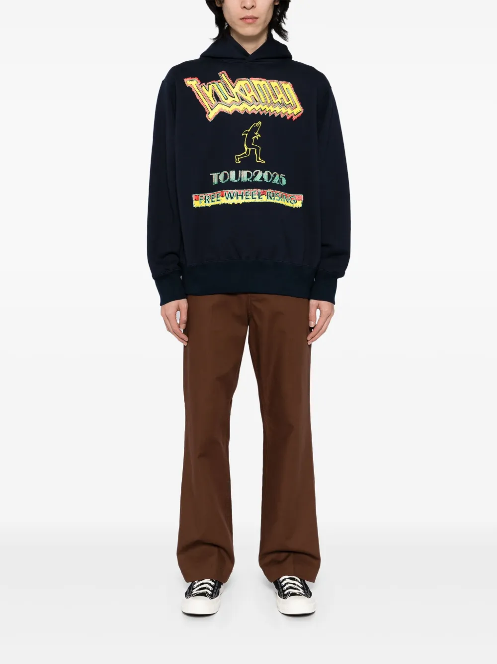 Kolor Hoodie met print Blauw