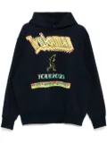 Kolor graphic-print hoodie - Blue