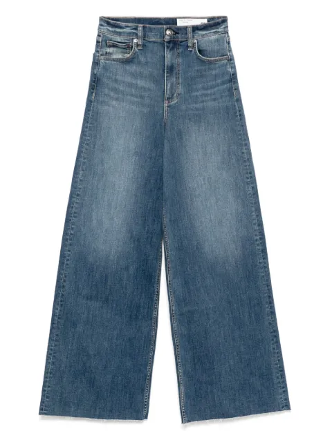 rag & bone jeans anchos con tiro alto