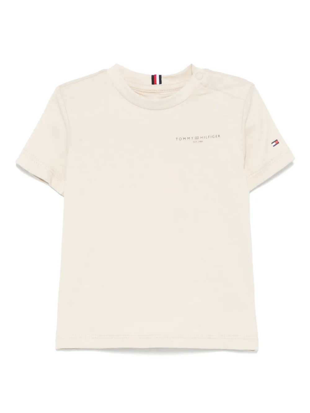 Tommy Hilfiger Junior playera con logo estampado | neutro | Image 1