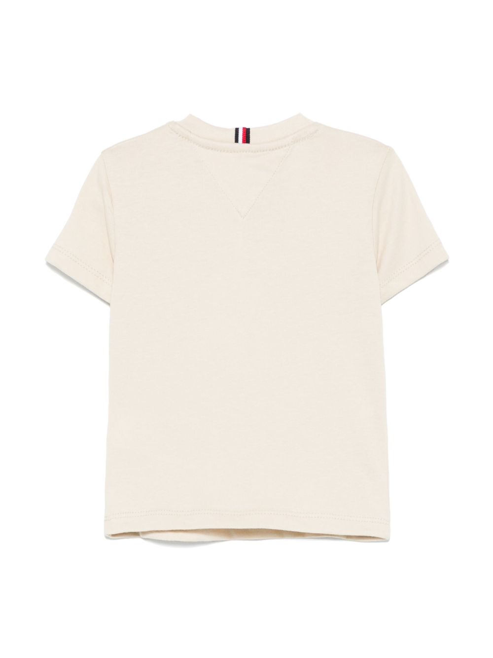 Tommy Hilfiger Junior T-shirt met logoprint - Beige