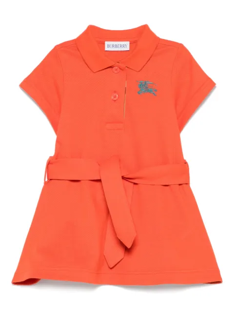 Burberry Kids Equestrian Knight-embroidered dress 