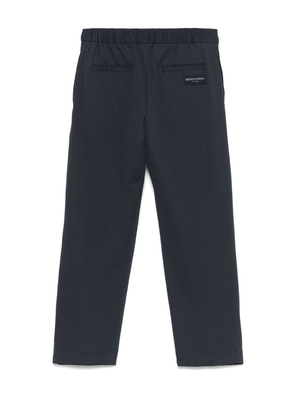 Emporio Armani Kids Seersucker broek - Blauw