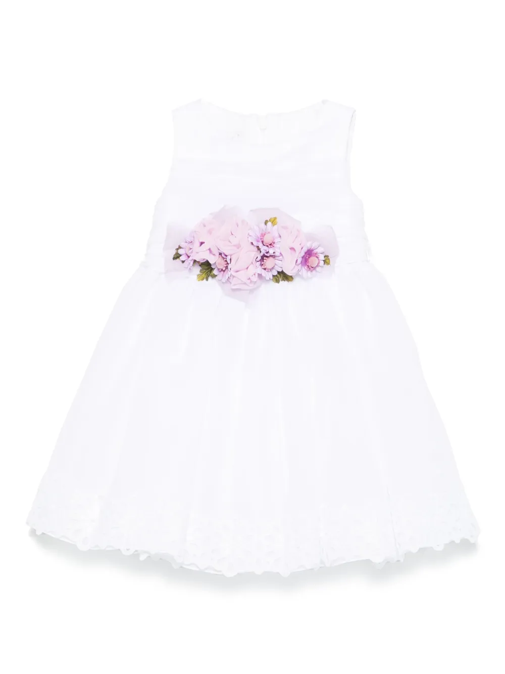 Colorichiari Gather-detailed Dress In 白色
