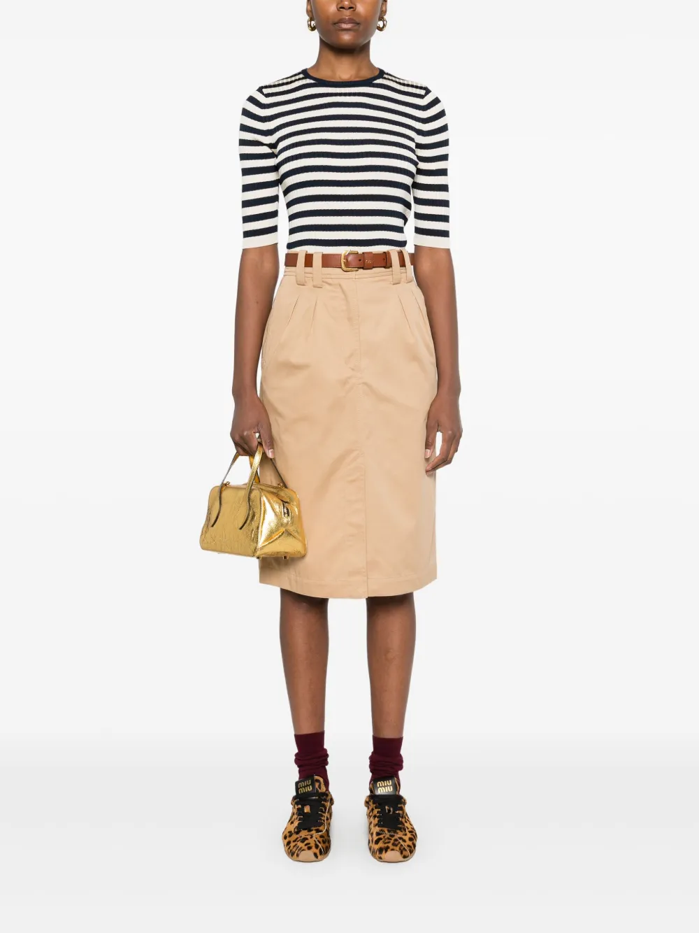 A.P.C. Vicky midi-rok - Beige