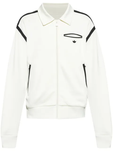 adidas stripe-detail track jacket