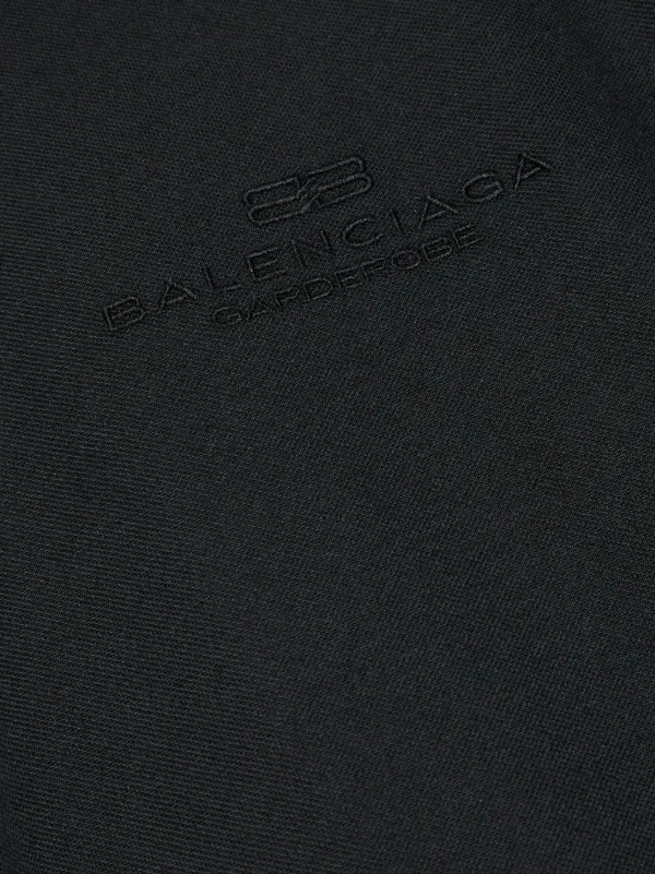 Balenciaga エンブロイダリー ポロシャツ | ブラック | FARFETCH JP