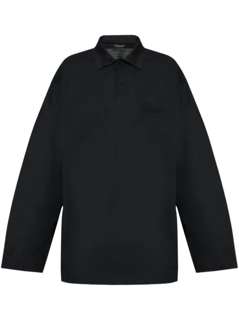 Balenciaga playera tipo polo bordada