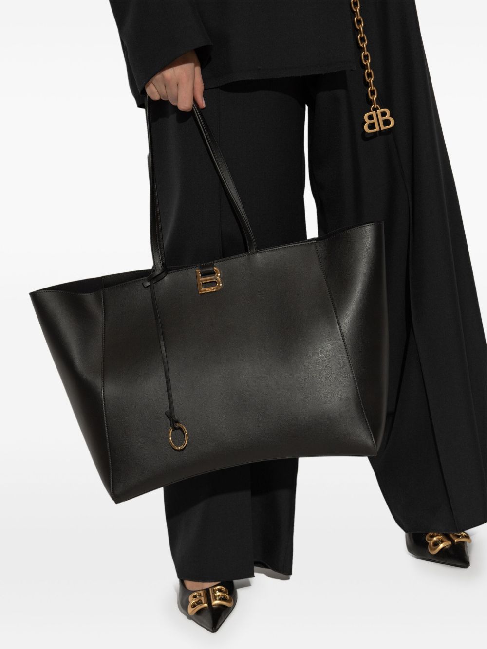 Balenciaga large Hourglass tote bag - Zwart