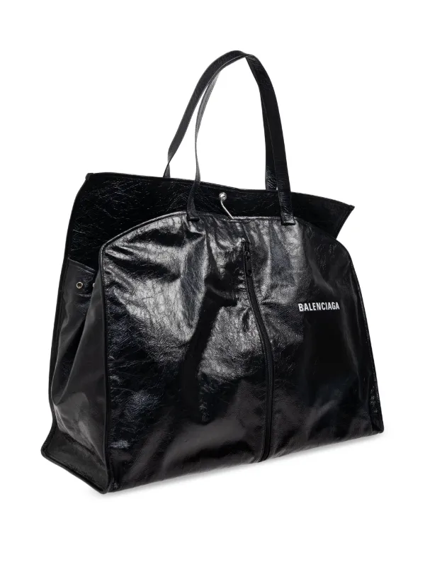 【関税＆送料込み】Balenciaga Leather Waist Bag Logo Balenciaga Black Graffiti Leather Ville XXS Logo Crossbody