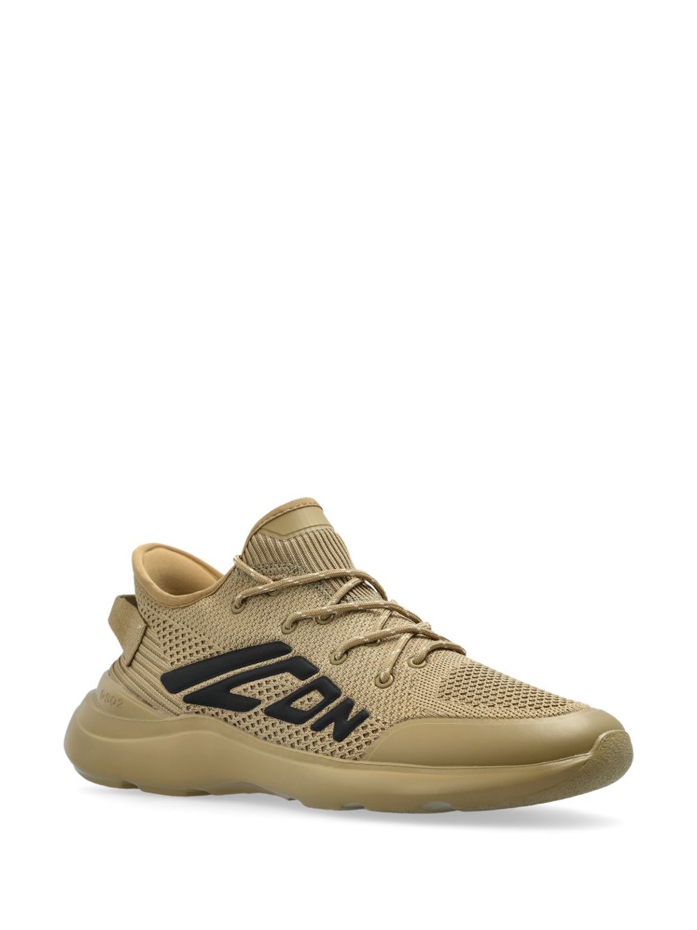 DSQUARED2 logo-embossed sneakers - Beige