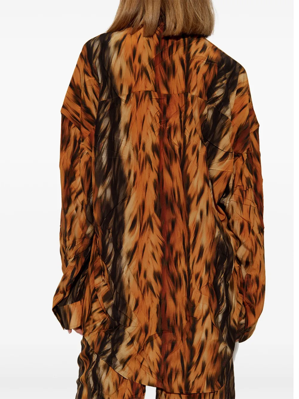 Balenciaga Blouse met print Oranje