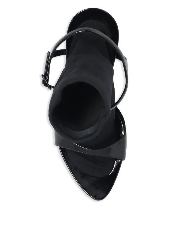 Balenciaga Avenue 115mm Sandals | Black | FARFETCH