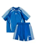 adidas Kids 3-stripes shorts set - Blue