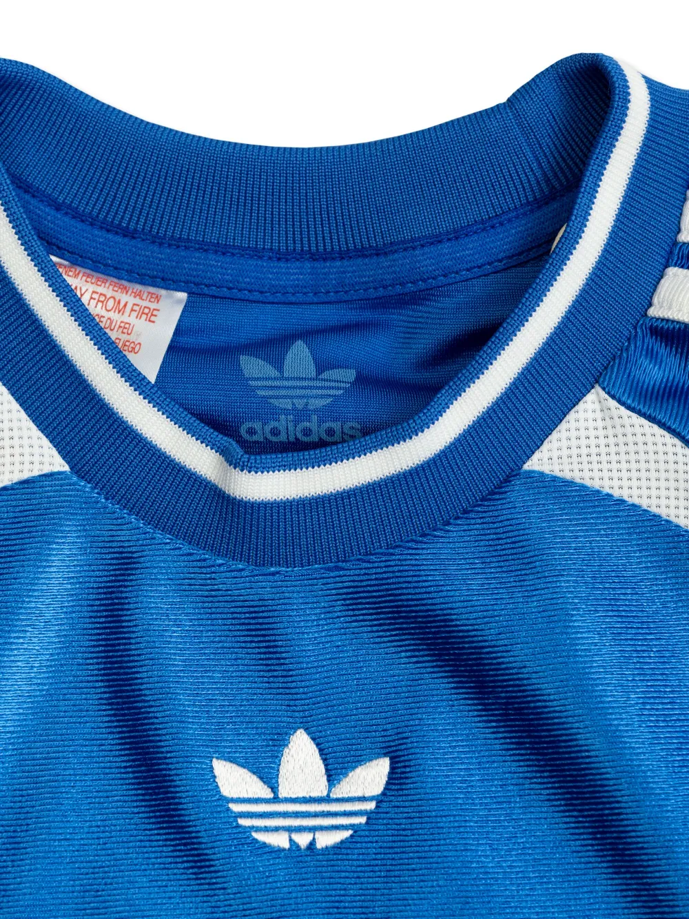 adidas Kids Drie gestreepte shorts Blauw