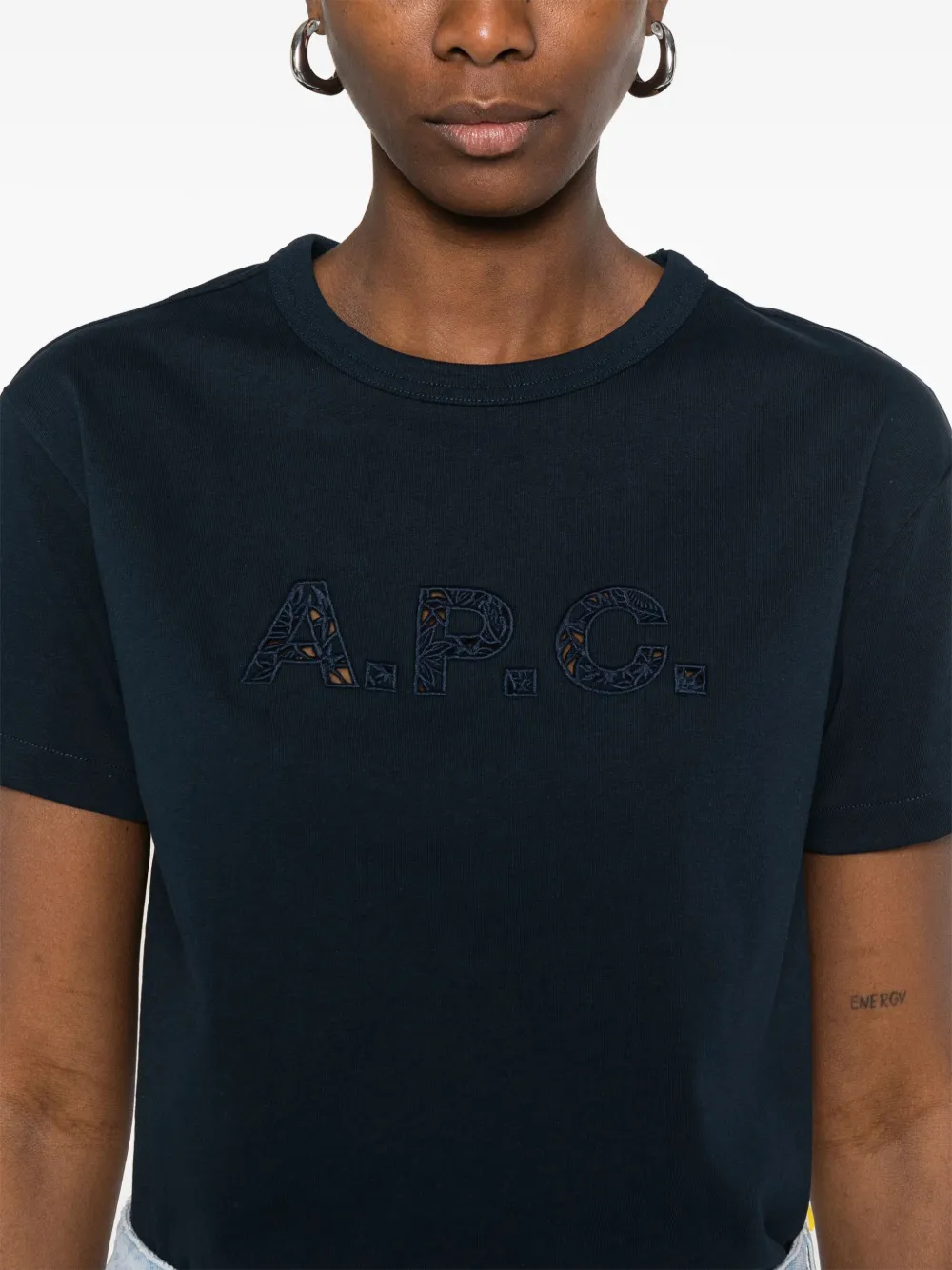 A.P.C. Katoenen T-shirt Blauw