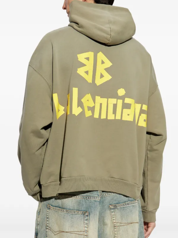 Balenciaga Tape Type パーカー | グリーン | FARFETCH JP