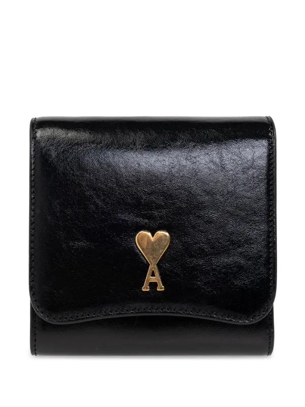 が大特価！ AMI JP FARFETCH | ブラック | 財布 Coeur De Ami Paris 小物