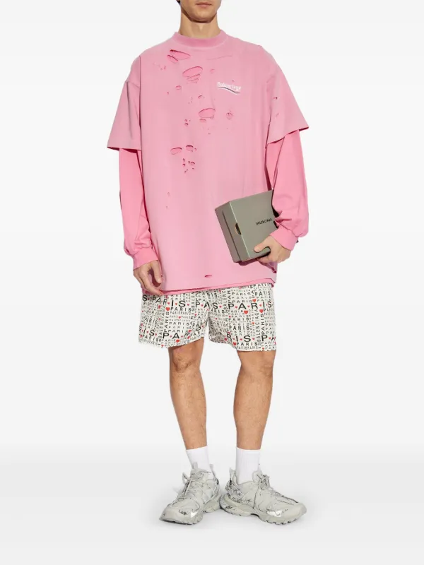 Balenciaga Paris ショートパンツ | ホワイト | FARFETCH JP