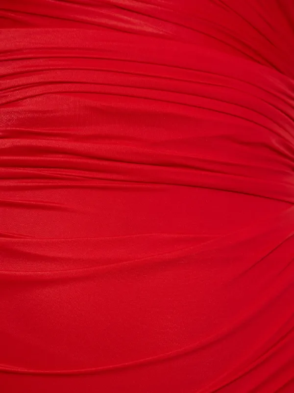 Balenciaga Asymmetric Mini Dress | Red | FARFETCH