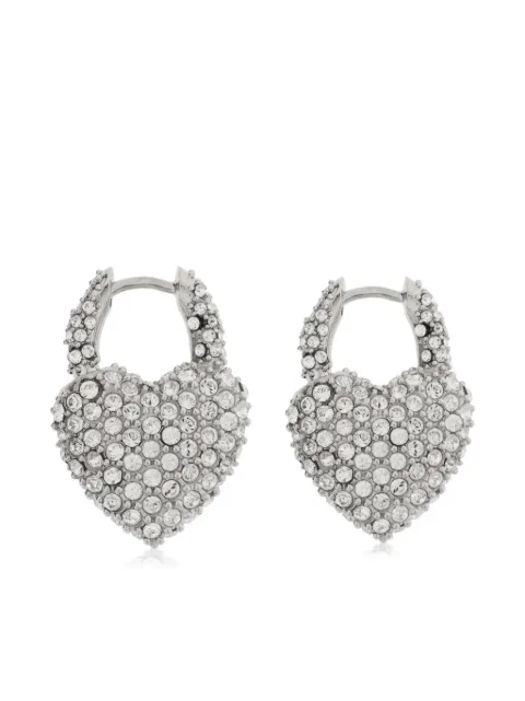 Balenciaga aretes con detalles de strass
