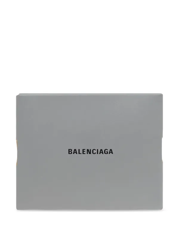 【本物新品保証】 Balenciaga ボックス JP FARFETCH | グレー | クラッチバッグ バッグ