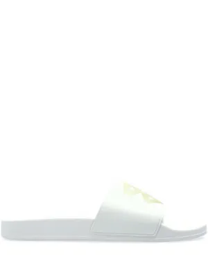 Maison Margiela lace-up Pool Slides | White | FARFETCH