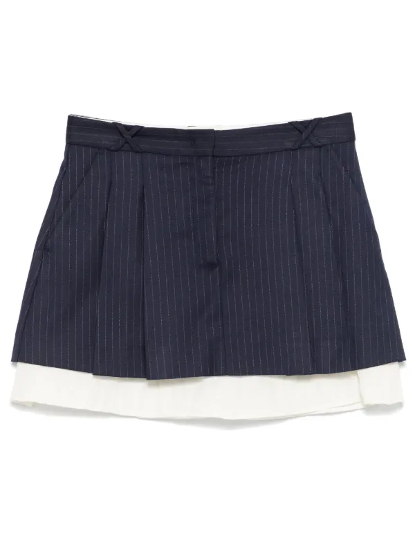 【関税込み】The Garment ネイビー Denver ミニスカート The Garment Denver ミニスカート | ブルー | FARFETCH JP