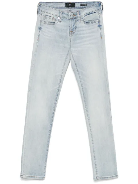 7 For All Mankind low-rise skinny jeans