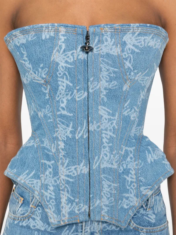 Vivienne Westwood Cobrax Corset | Blue | FARFETCH
