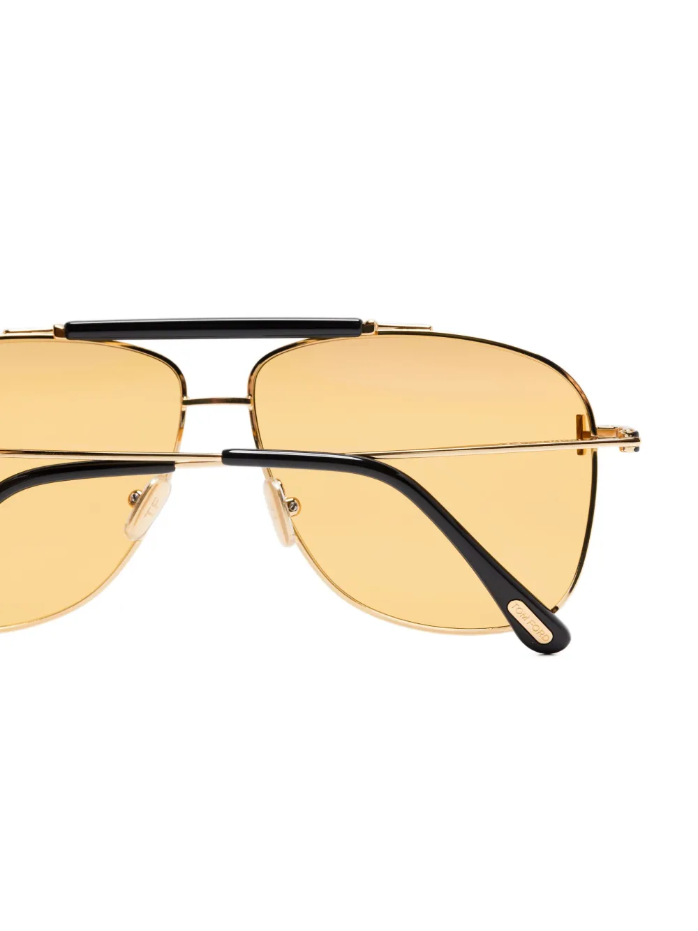TOM FORD Eyewear Jaden zonnebril met gouden metalen montuur