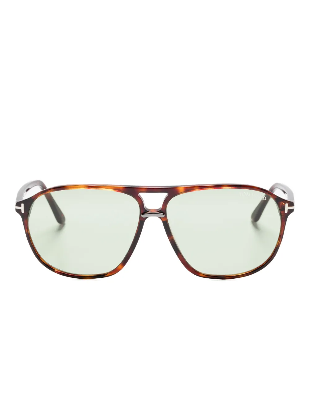 TOM FORD Eyewear Bruce tortoiseshell pilot-frame sunglasses Bruin