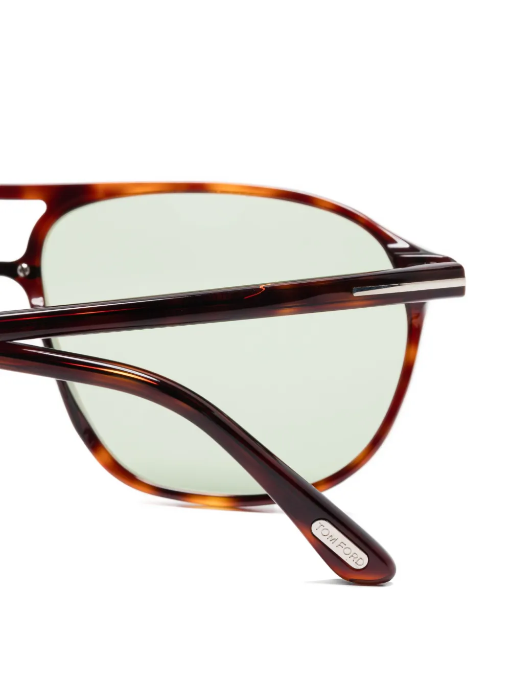 TOM FORD Eyewear Bruce tortoiseshell pilot-frame sunglasses Bruin