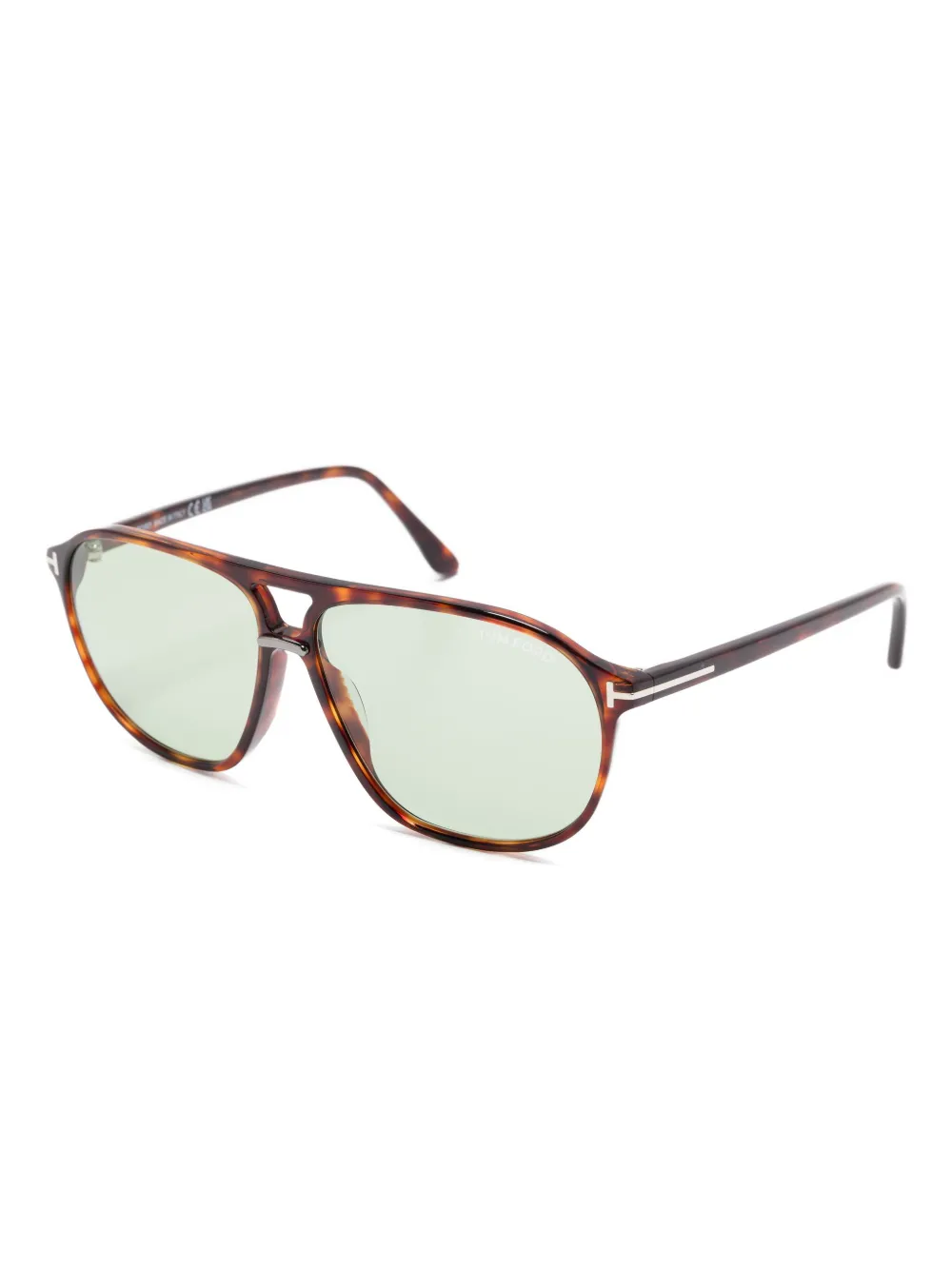 TOM FORD Eyewear Bruce tortoiseshell pilot-frame sunglasses Bruin
