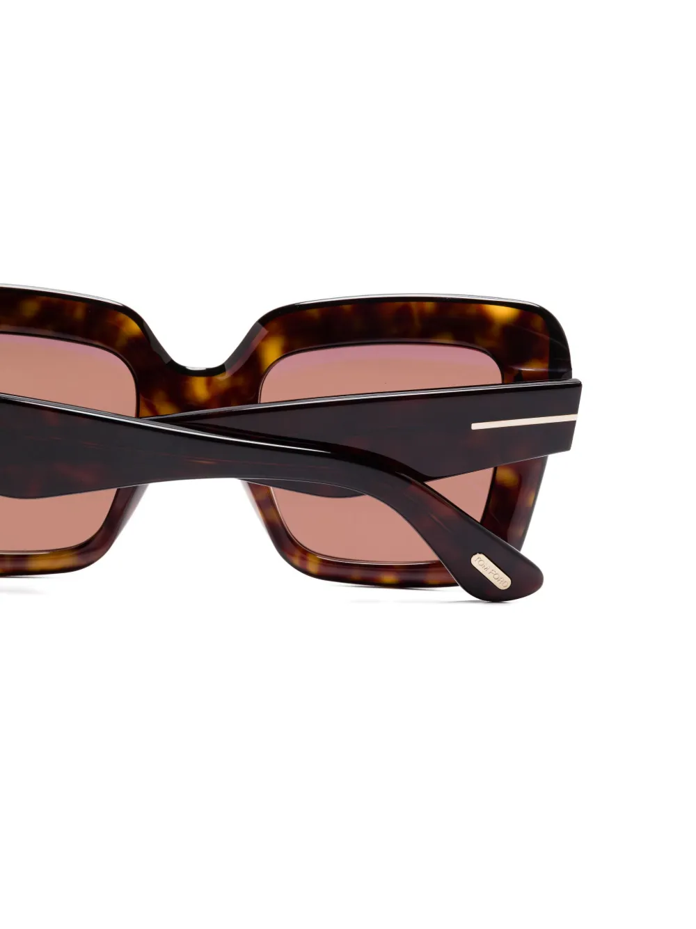 TOM FORD Eyewear Esme zonnebril met schildpadschild-design Bruin